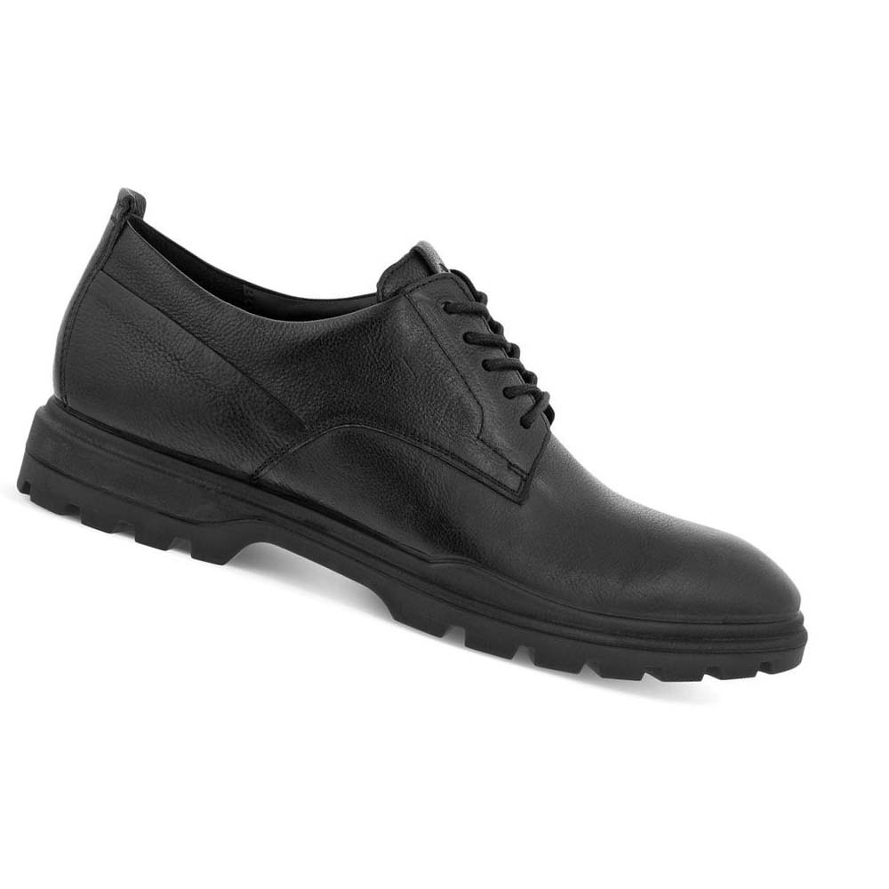 Férfi Ecco Citytray Avant Plain Toe Ruha Cipő Fekete | HU 506QMA